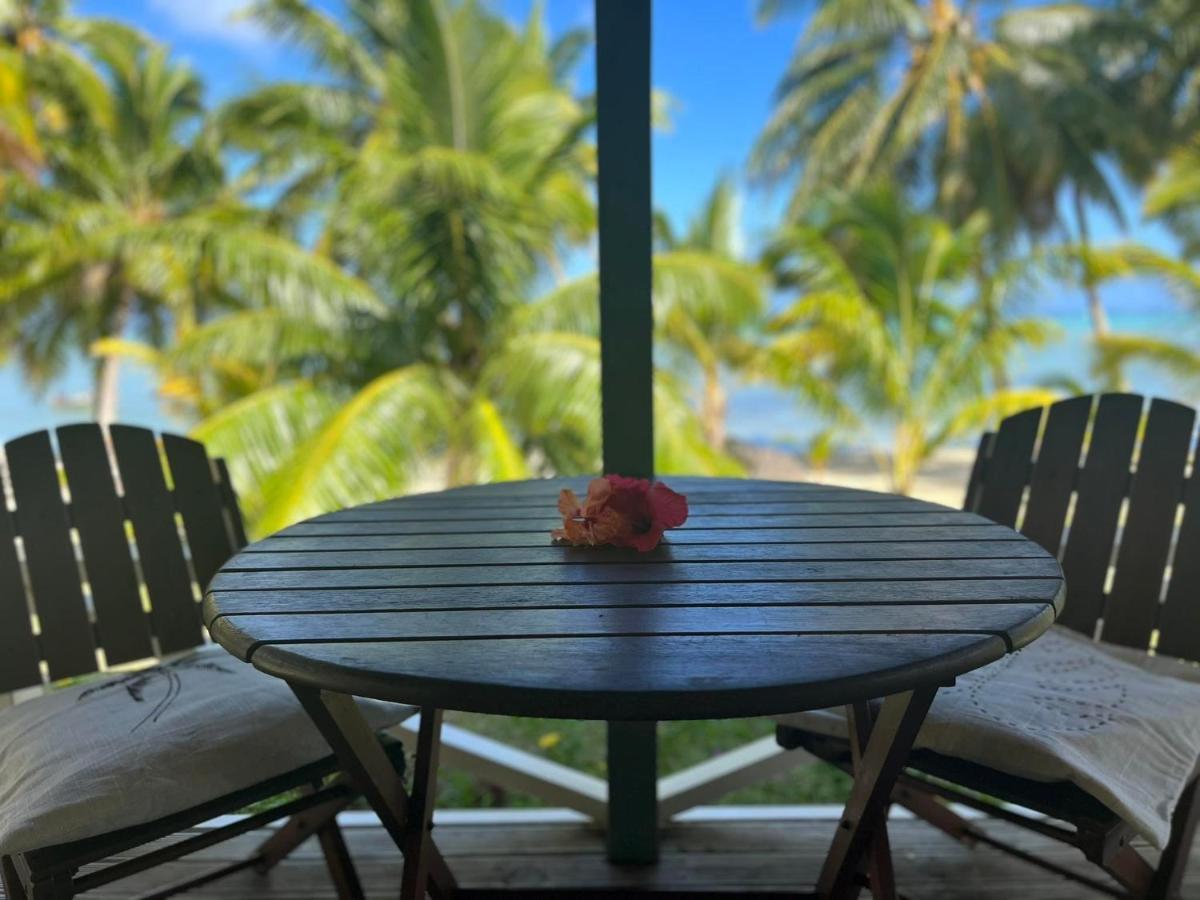 Paparei Beachfront Bungalows, Aitutaki Arutanga ภายนอก รูปภาพ